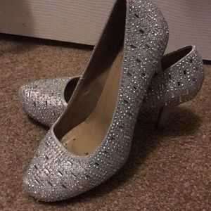 Silver Bling Heels